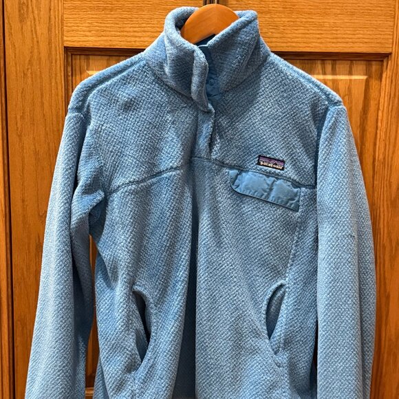 Patagonia Re-Tool Snap-T Fleece Pullover in Dusk Blue - Skipper Blue X-Dye L - Picture 2 of 3